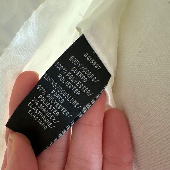 ML Monique Lhuillier Perrie Tiered Shoulder-Ruffle V-Neck Mini Dress Size 10 NWT - Picture 11 of 15